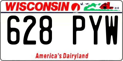 WI license plate 628PYW