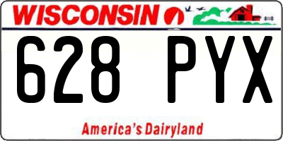 WI license plate 628PYX