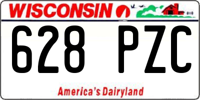 WI license plate 628PZC