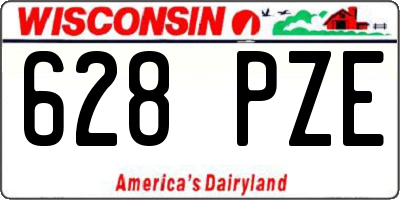 WI license plate 628PZE