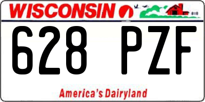 WI license plate 628PZF