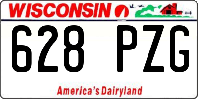 WI license plate 628PZG