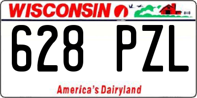 WI license plate 628PZL