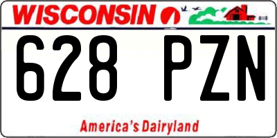 WI license plate 628PZN