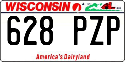 WI license plate 628PZP