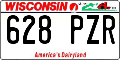 WI license plate 628PZR