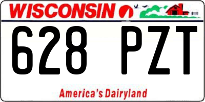 WI license plate 628PZT