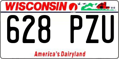 WI license plate 628PZU