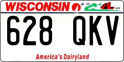WI license plate 628QKV