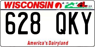 WI license plate 628QKY