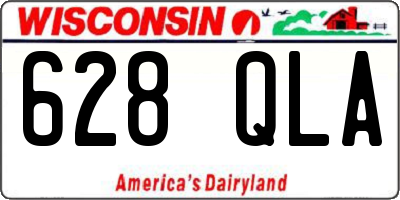 WI license plate 628QLA