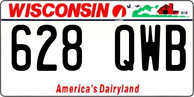 WI license plate 628QWB