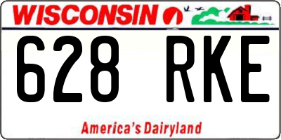 WI license plate 628RKE