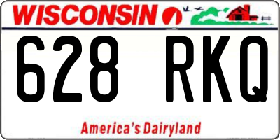 WI license plate 628RKQ
