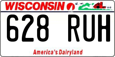 WI license plate 628RUH