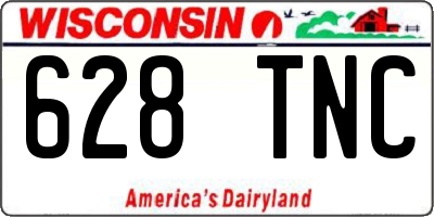 WI license plate 628TNC