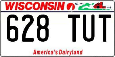 WI license plate 628TUT