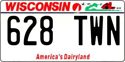 WI license plate 628TWN