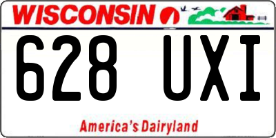 WI license plate 628UXI