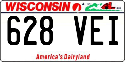 WI license plate 628VEI
