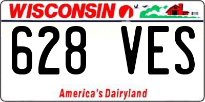 WI license plate 628VES
