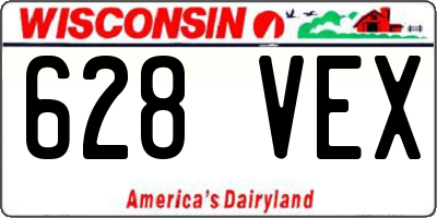 WI license plate 628VEX