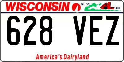 WI license plate 628VEZ