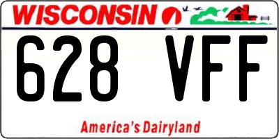 WI license plate 628VFF