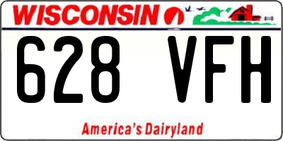 WI license plate 628VFH