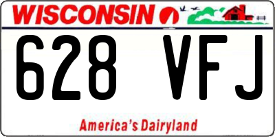 WI license plate 628VFJ