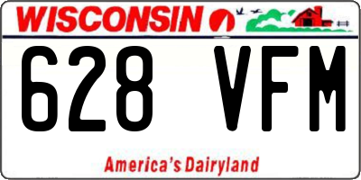 WI license plate 628VFM