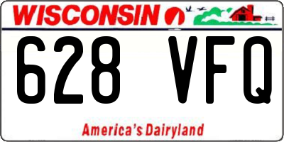 WI license plate 628VFQ