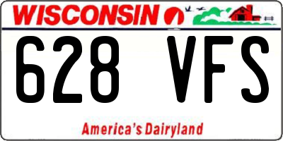 WI license plate 628VFS