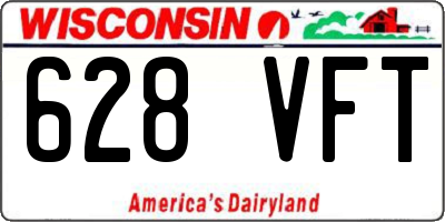 WI license plate 628VFT