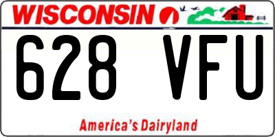 WI license plate 628VFU