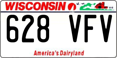 WI license plate 628VFV