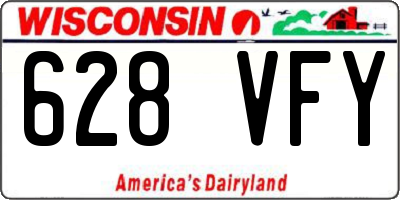 WI license plate 628VFY