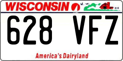 WI license plate 628VFZ