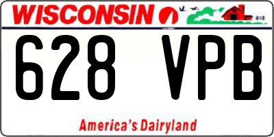 WI license plate 628VPB