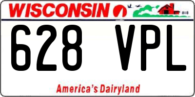 WI license plate 628VPL