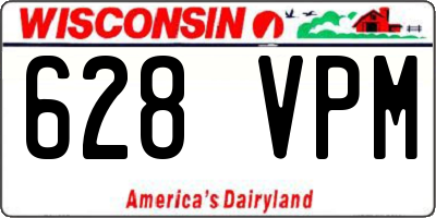 WI license plate 628VPM