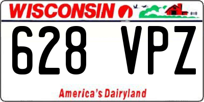 WI license plate 628VPZ