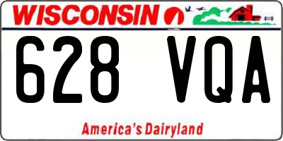 WI license plate 628VQA