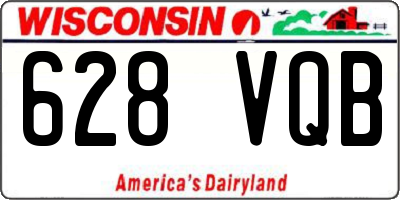 WI license plate 628VQB