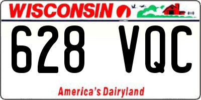 WI license plate 628VQC