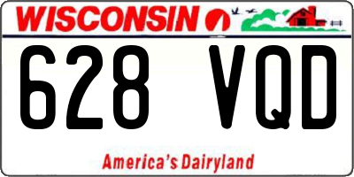 WI license plate 628VQD