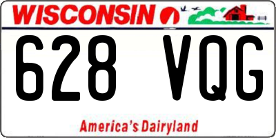 WI license plate 628VQG