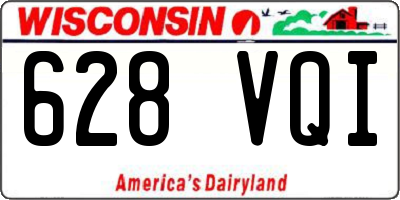 WI license plate 628VQI