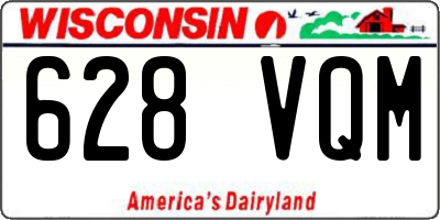 WI license plate 628VQM