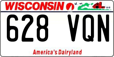WI license plate 628VQN